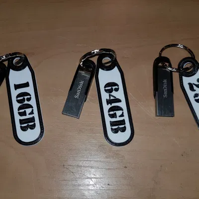 Nhãn nhựa cho USB Stick với kích thước dễ đọc