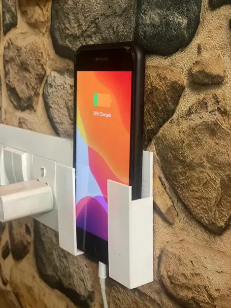 Giá đỡ di động gắn tường tiện lợi gần ổ cắm sạc - Image 2