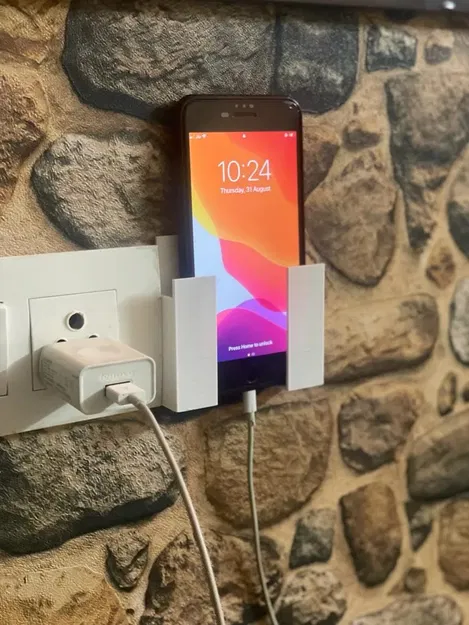 Giá đỡ di động gắn tường tiện lợi gần ổ cắm sạc - Image 3