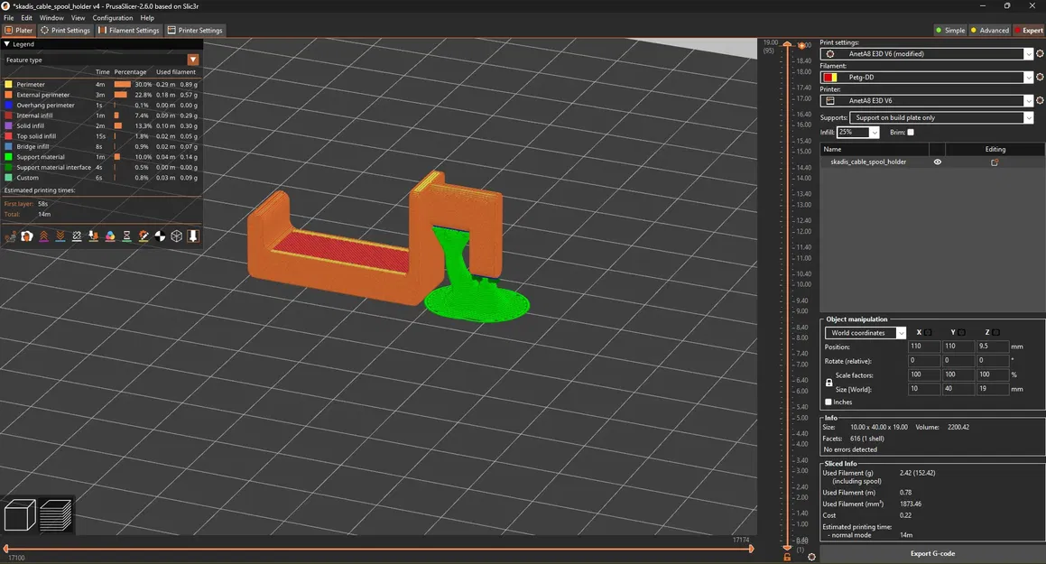 Giá đỡ cuộn dây cáp cho hệ thống Skadis của Ikea - Image 3