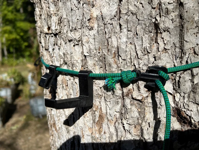 Giá treo cung săn bằng dây paracord với móc lớn - Image 1