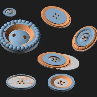 Nút áo tùy chỉnh với kịch bản OpenScad