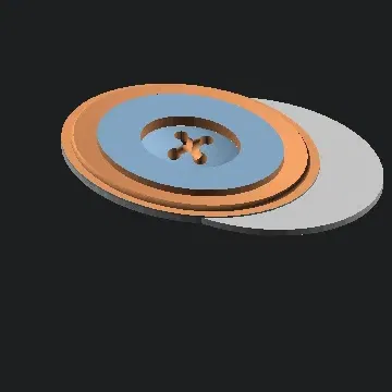 Nút áo tùy chỉnh với kịch bản OpenScad