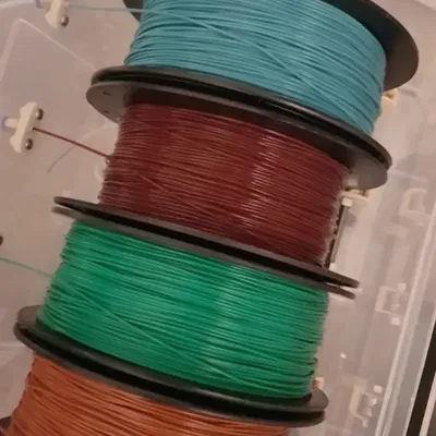 Hộp filament Ikea Samla 22L với giá đỡ và phụ kiện in 3D