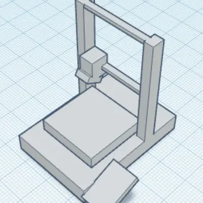 Mô hình Ender 3 s1 phong cách low poly nguyên bản