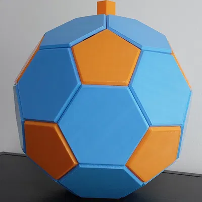 Hộp hình bóng đá với nắp mở phía trên cho đồ chơi trẻ em