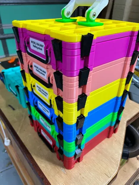 Cube lưu trữ Gridfinity cho mô hình đường sắt n-scale - Image 2