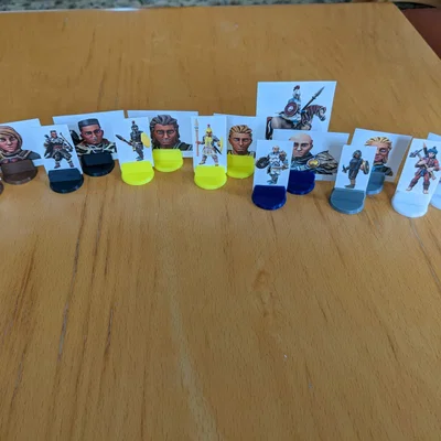 Đế đứng cho mô hình giấy mini 25mm