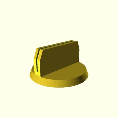 Đế đứng cho mô hình giấy mini 25mm