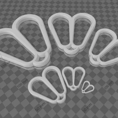 Bộ sưu tập khóa carabiner hình trái tim (HSCC)