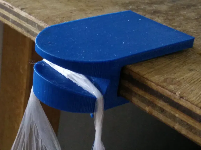 Giá đỡ túi nhựa treo dưới mặt bàn 15mm - Image 1