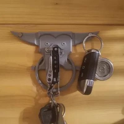 Móc treo chìa khóa hình bò hoặc bệ đúc