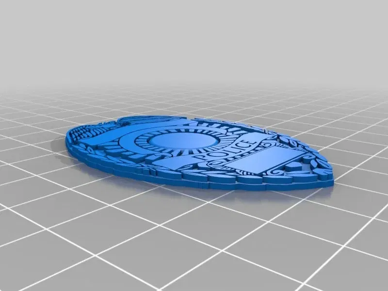 Huy hiệu cảnh sát in 3D cho người thân - Image 2