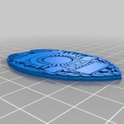 Huy hiệu cảnh sát in 3D cho người thân