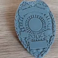 Huy hiệu cảnh sát có kẹp và kẹp lớn hơn - Thumbnail 1