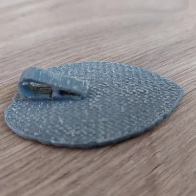 Huy hiệu cảnh sát có kẹp và kẹp lớn hơn