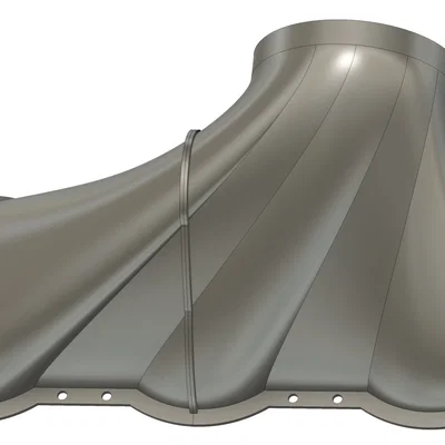 Bộ ống xả cho quạt làm mát tủ mạng 3 x 120mm