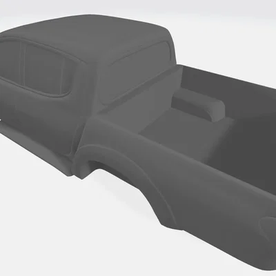 Mô hình xe tải Mitsubishi L200 2009 không có bánh xe