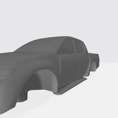 Mô hình xe tải Mitsubishi L200 2009 không có bánh xe