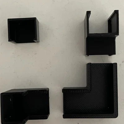 Nắp và góc cho ống dẫn tự dính 12mm x 9mm