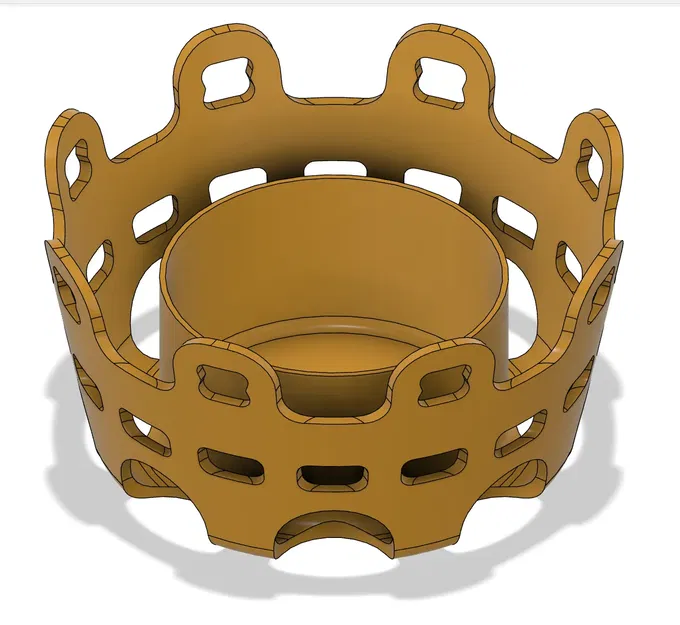 Bát trang trí phong cách vương miện - Image 1