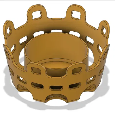 Bát trang trí phong cách vương miện