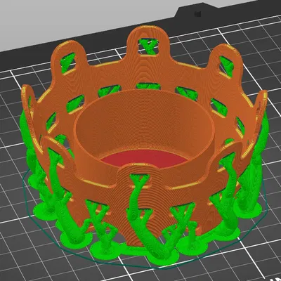 Bát trang trí phong cách vương miện