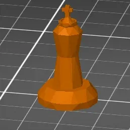 Vua cờ vua phong cách lowpoly