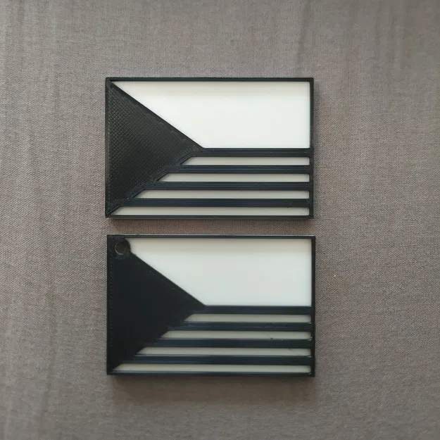 Cờ Czech hai màu phiên bản 2 với móc khóa - Image 1