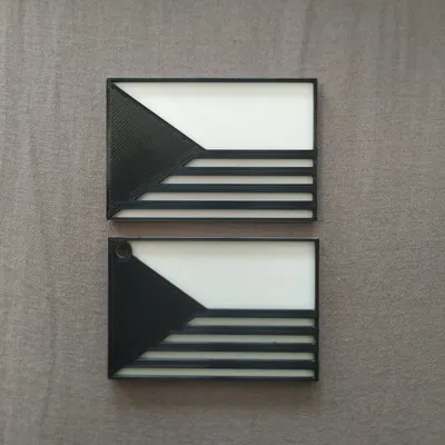 Cờ Czech hai màu phiên bản 2 với móc khóa