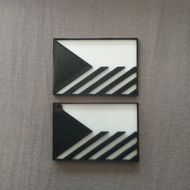 Cờ hai màu của Cộng hòa Séc kèm móc khóa - Image 1