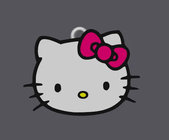Móc khóa Hello Kitty đơn giản - Image 1