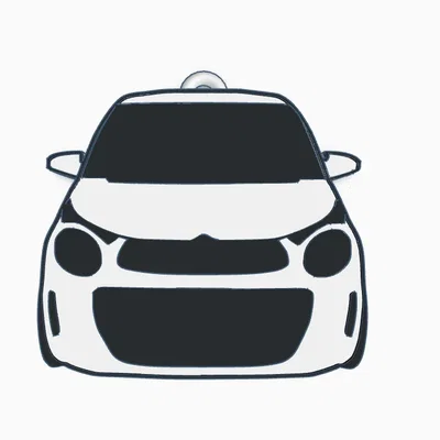 Móc khóa hình xe Citroen c1 thế hệ II