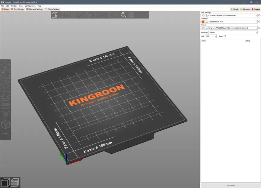 Hồ sơ PrusaSlicer cho máy in 3D Kingroon KP3S và KP3S Pro S1 - Image 1