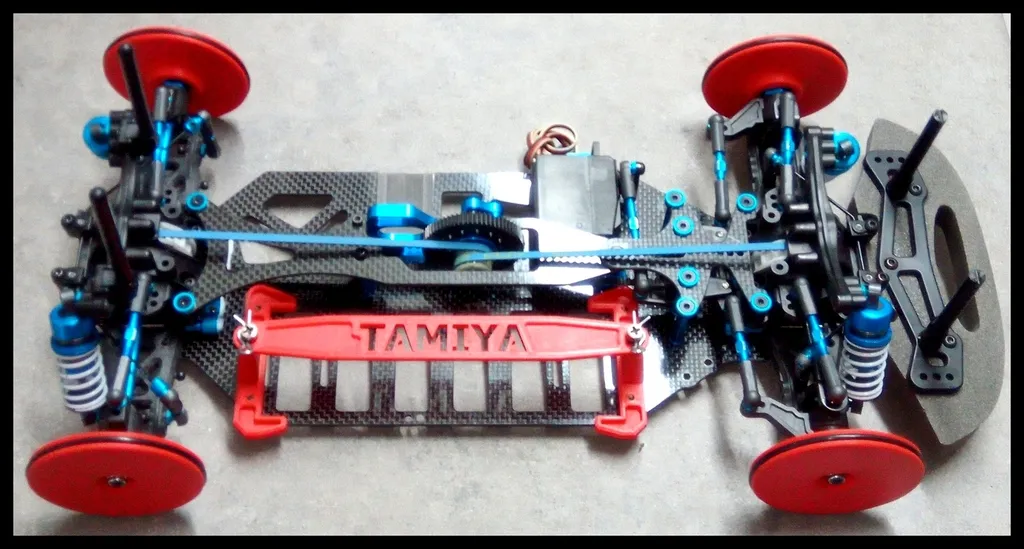 Giá đỡ pin cho Tamiya TA05 châssis carbon 3Racing - Image 7