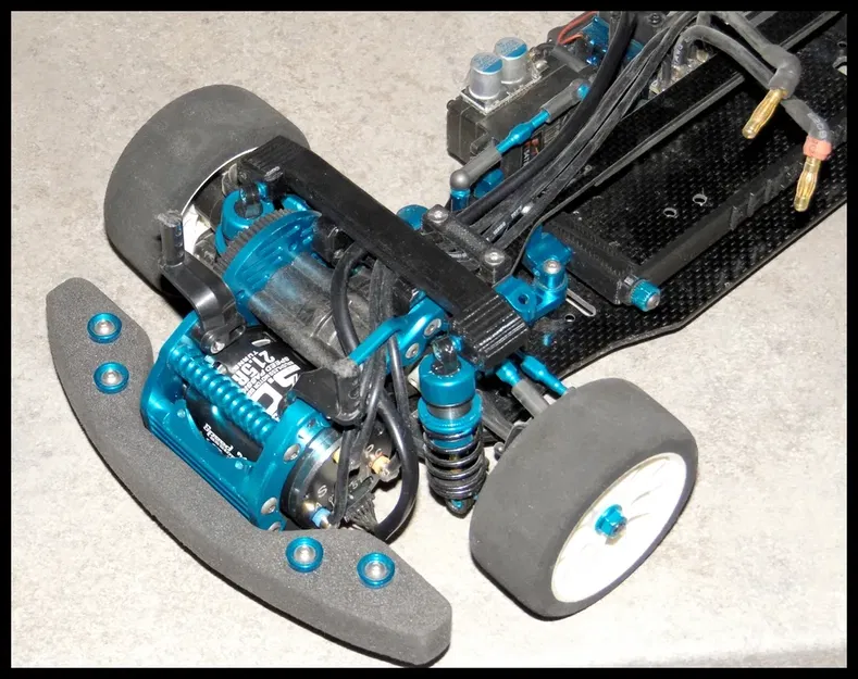 Giá đỡ giảm chấn Tamiya FF03 EVO lắp đặt dọc - Image 4