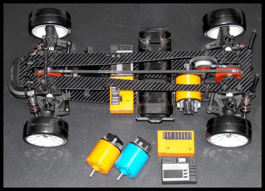 Động cơ chổi than cho khung RC 1/10 cổ điển - Image 2