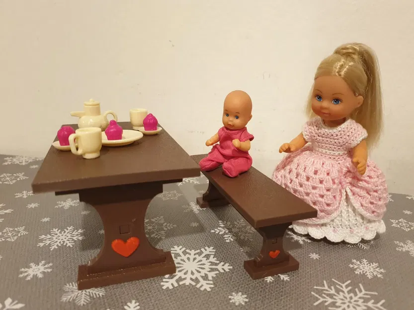 Ghế băng cho búp bê Evi - Image 3