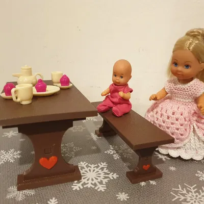 Ghế băng cho búp bê Evi