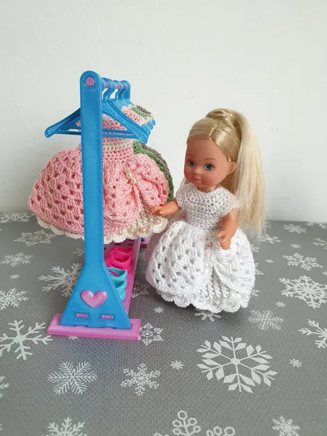 Móc áo với hộp giày cho búp bê Evi - Image 2