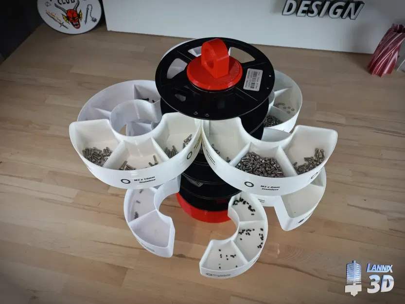 Giá đỡ tổ chức linh kiện từ cuộn filament Tecor - Image 2