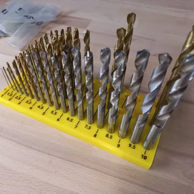 Giá đỡ lưu trữ mũi khoan mét từ 1mm đến 10mm