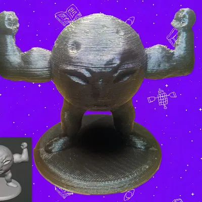 Hành tinh Pluto từ trò chơi Omori với chân đế tùy chọn