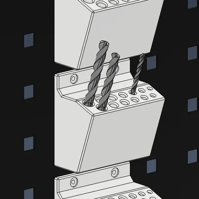 Phụ kiện cho bảng ghim lỗ vuông 10mm, khoảng cách 38mm