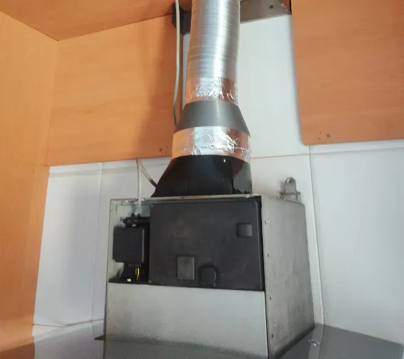 Bộ chuyển đổi ống hút khói 150-100 cho ống nhôm và PVC - Image 1