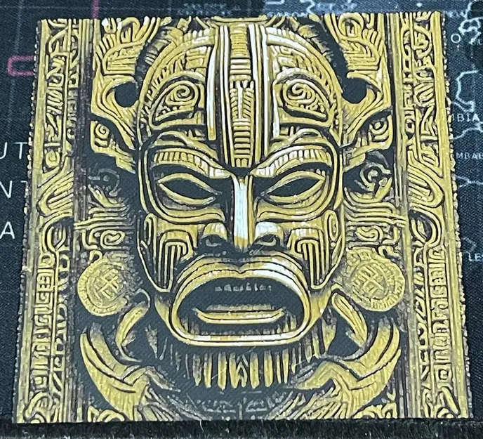 Khắc gỗ phong cách - In Hueforge - Image 1