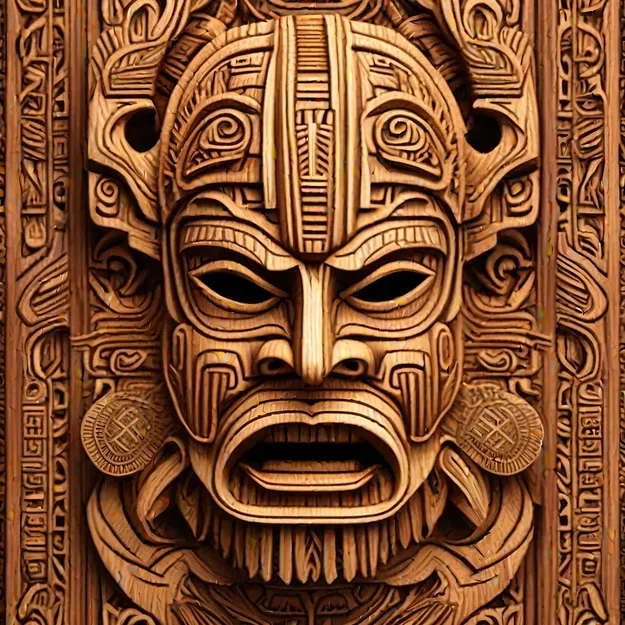 Khắc gỗ phong cách - In Hueforge - Image 3