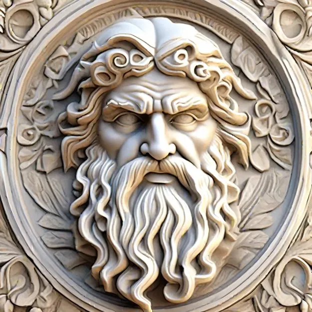 Khắc đá Zeus với hiệu ứng ảo giác từ Hueforge - Image 2