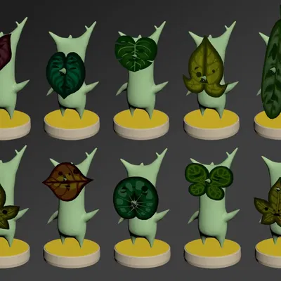 Mô hình Amiibo Korok với 9 biến thể khác nhau