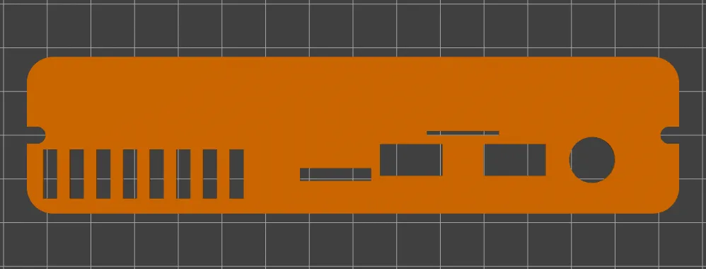 Mặt trước thay thế cho vỏ DeskPi Pro với khe cắm camera Pi - Image 1